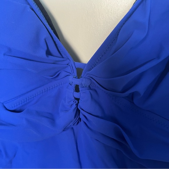 Profile By Gottex Cobalt Blue Tankini And Point Zero Bikini Skirt Bottoms - Picture 4 of 16